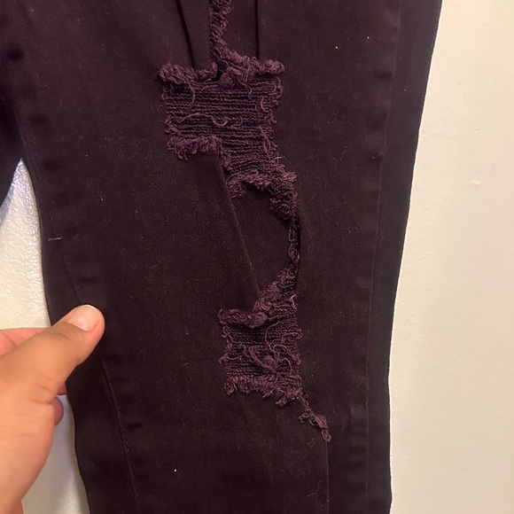 Women's Skinny Jeans in Purple - Picture 5 of 13